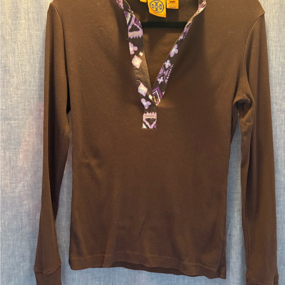 Beautiful classic Tory Burch ribbed 100% cotton shirt